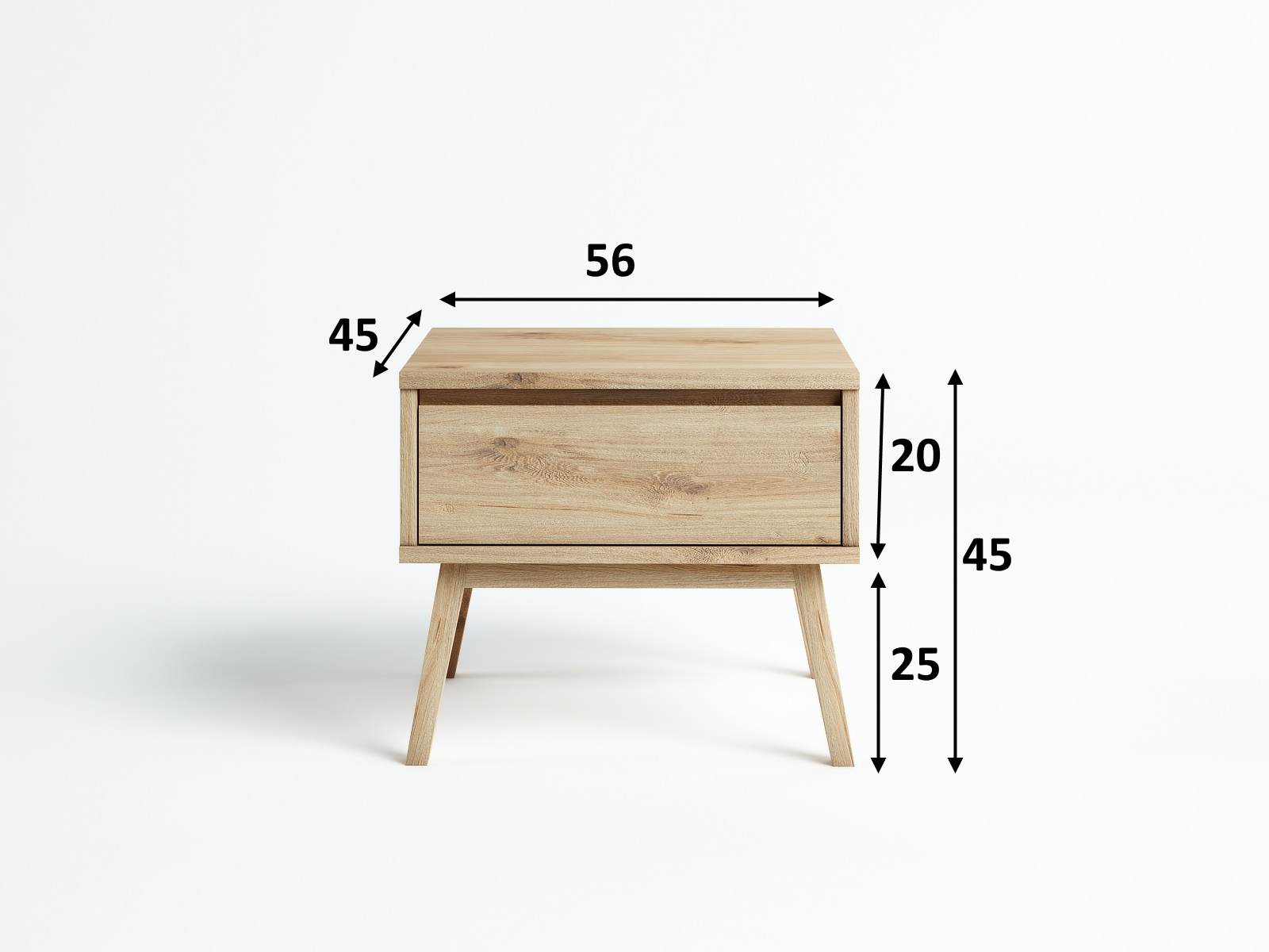 Komoda Madryt dziki dąb 56x45x45