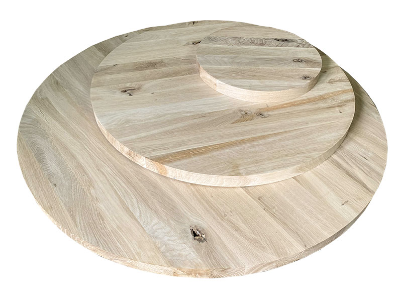 Blat dąb okrągły gr.4cm klejonka rustical