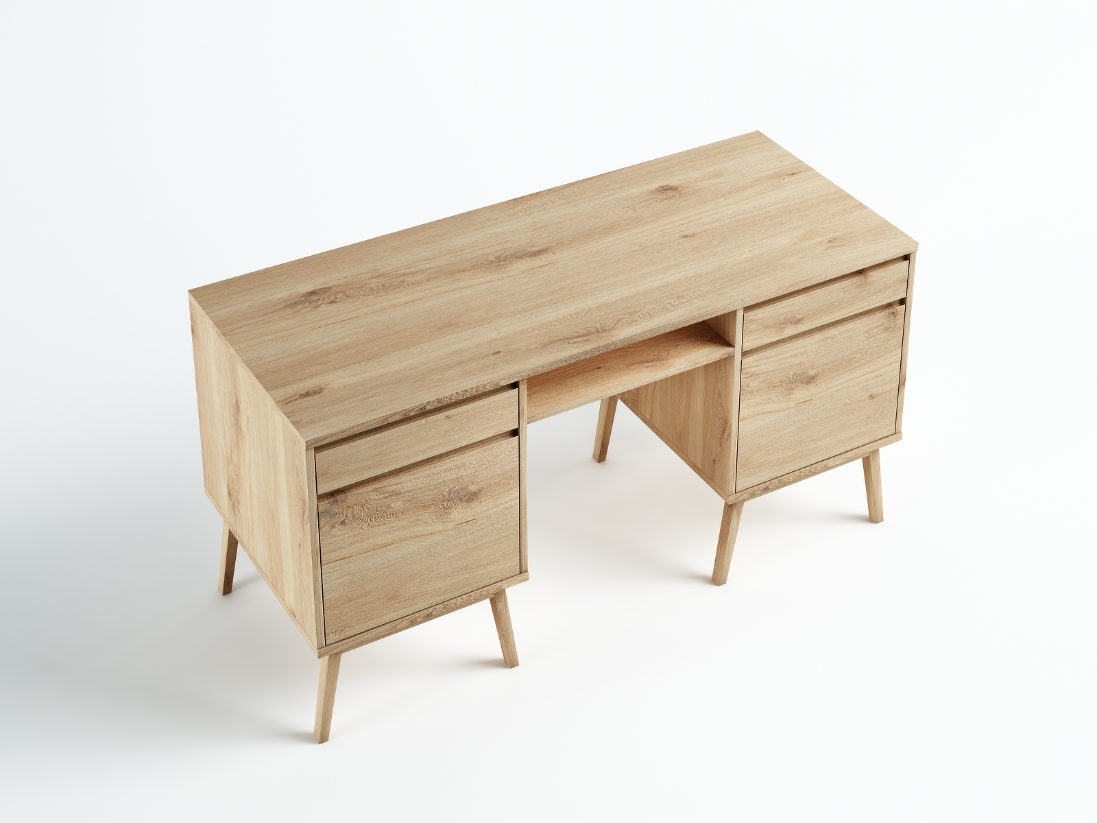 Toaletka Madryt T1 110 x 77 x 45 cm dąb dziki