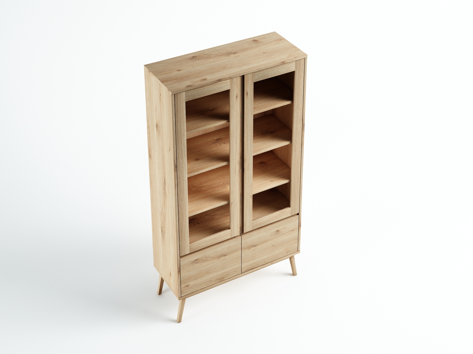 Witryna W1 Madryt dziki dąb 80x200x45
