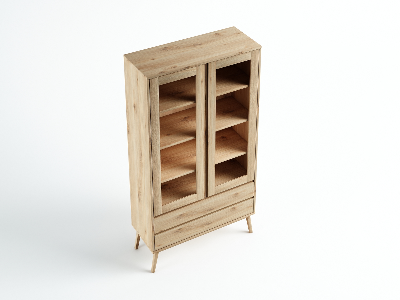 Witryna W2 Madryt dziki dąb 80x200x45