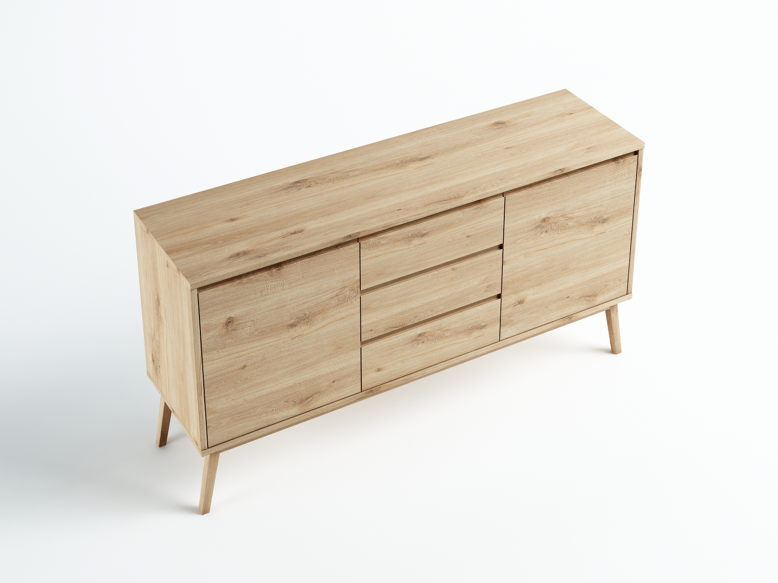 Komoda Madryt dziki dąb 160x85x45