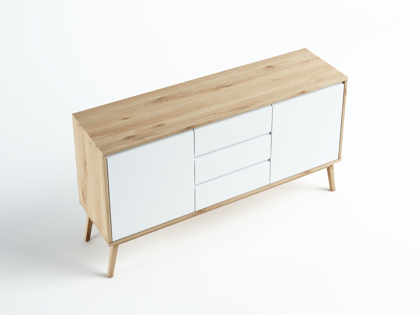 Komoda Madryt RAL dziki dąb 160x85x45