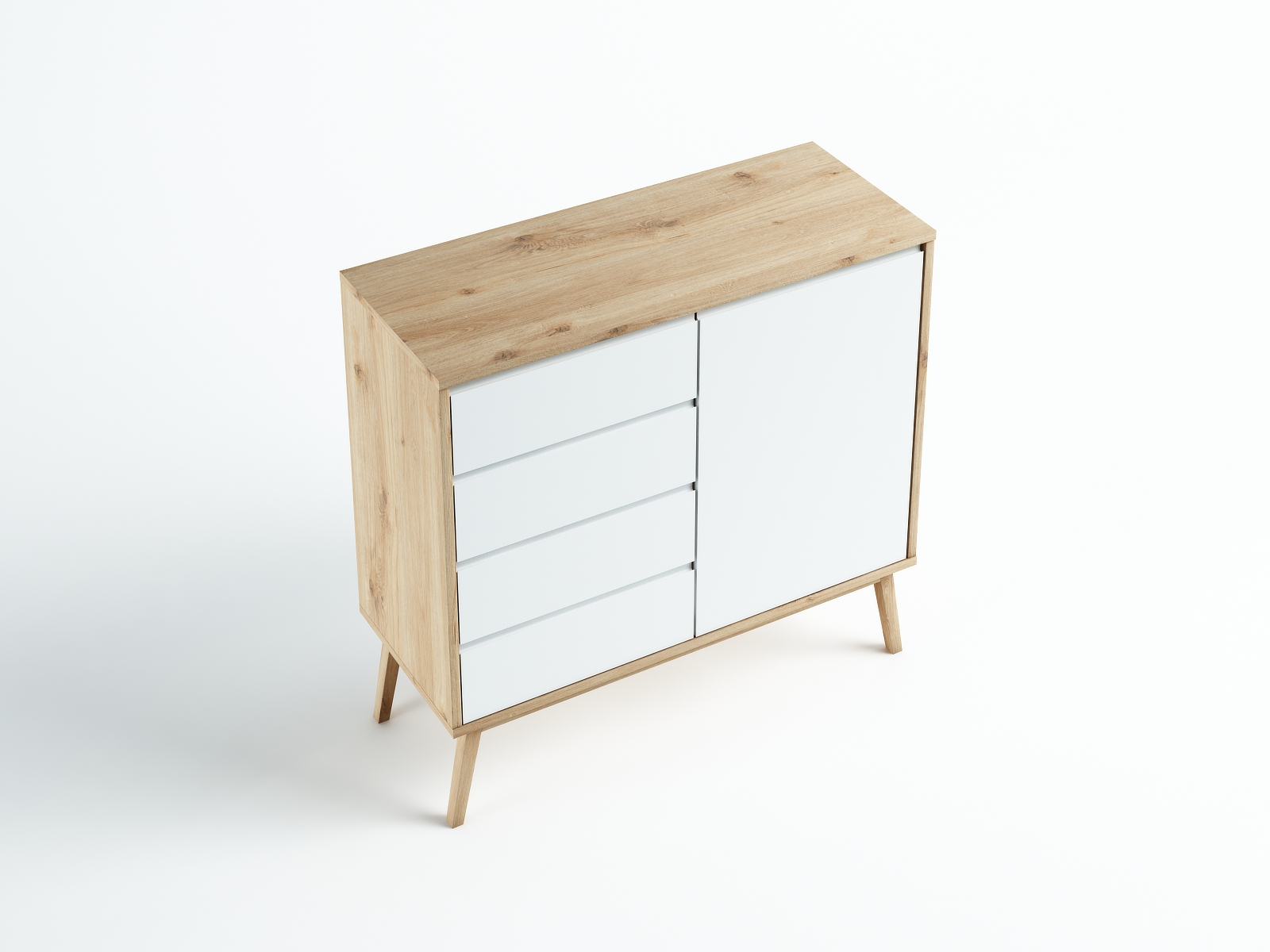 Komoda Madryt RAL dziki dąb 110x105x45