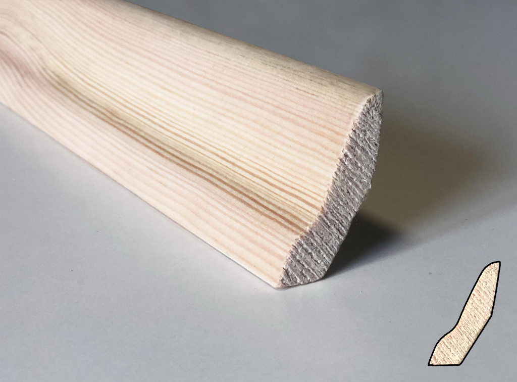 Listwa przypodłogowa sosnowa bezsęczna 30x20mm