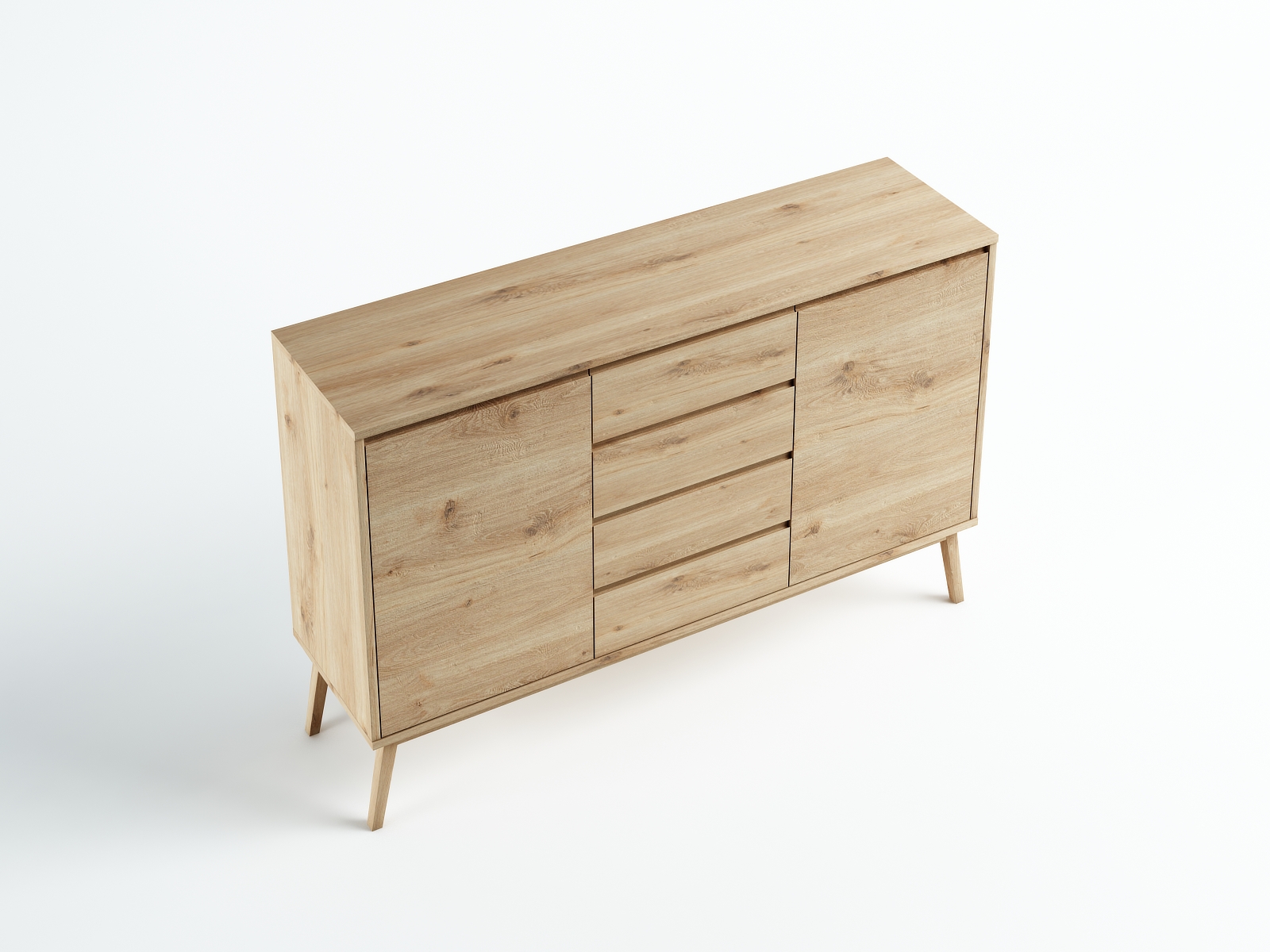 Komoda Madryt dziki dąb 160x105x45