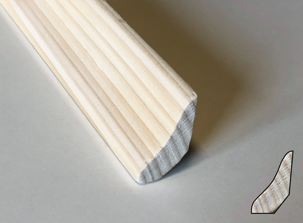 Listwa przypodłogowa świerkowa 30x20mm